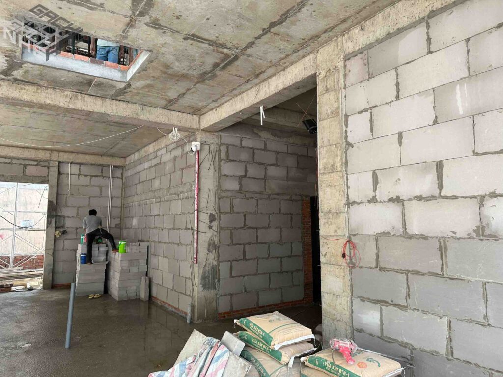 Toà nhà xây bằng bê tông khí tại Việt Nam